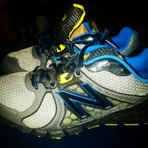 New Balance Running Shoe, Grey/Blue